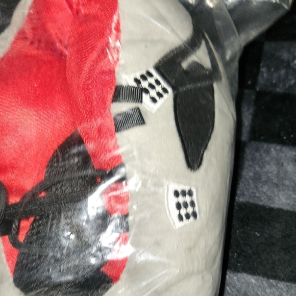 NEW..NEW..Gray and Red Sneaker Slippers - Picture 4 of 6